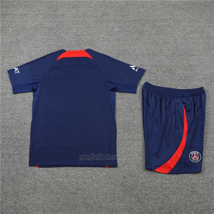 Chandal del Paris Saint-Germain Manga Corta 2022-2023 Azul Oscuro - Pantalon Corto